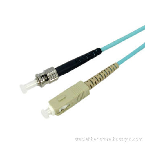 OM3 SC-ST Simplex Fiber-optic Patch Cord with -40 to 85 Degree, Operating Temperature